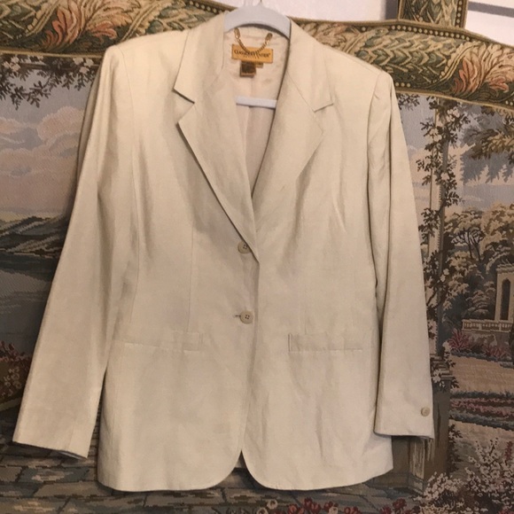 Classified Entier Petites Linen Blend Blazer - Picture 2 of 6